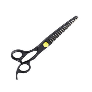 Ciseaux amincissants professionnels en acier inoxydable allemand couleur noire ciseaux amincissants de coiffeur pour la beauté - Product Image 3