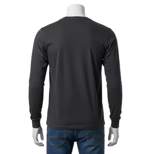 Men <b>Long</b> <b>Sleeve</b> O Neck Anti Shrink Cotton T <b>Shirt</b> Soft Breathable Casual Comfortable Top for Daily Wear Work Outdoor Fashion Men - Product Image 4