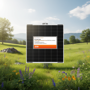 Panneau solaire PV Power Tech ECO 210 demi-cellule HJT double vitrage 36V certifié TUV - Product Image 3