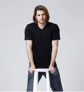 Vente en gros pas cher de haute qualité 180g pour hommes 65% coton 35% polyester T-shirt blanc uni pour hommes - Product Image 2