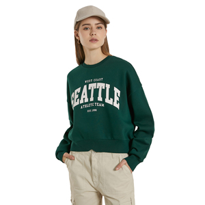 Las mejores sudaderas con capucha para mujer, manga larga, cuello redondo, gran tamaño, invierno, moda informal, logotipo frontal, recién llegado, 100% algodón, respetuoso con el medio ambiente - Product Image 1