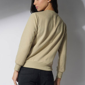 Venta al por mayor de alta calidad de las mujeres de cuello redondo sudadera de lana de las mujeres pulóver sudadera, sudadera para las mujeres - Product Image 3