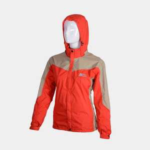 FHOH Femmes Casual Loose Style Longue Veste Imperméable Réversible avec Col Montant Capuche Coupe-Vent Respirant Taille 3XL - Product Image 2