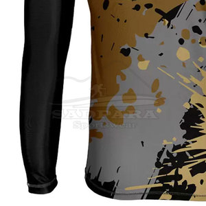 Camiseta de compresión deportiva para gimnasio del fabricante, ropa deportiva de secado rápido con mangas completas, material de algodón 100% - Product Image 4