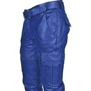 Pantalones Cargo de cuero para hombre a bajo precio, pantalones Cargo de cuero para hombre, pantalones Cargo de cuero transpirables para hombre - Product Image 6