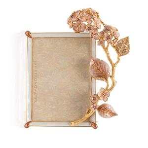 Fleurs et feuilles multicolores Cadre photo en forme de rectangle en métal très résistant Fournitures de décoration intérieure à un prix impressionnant - Product Image 1