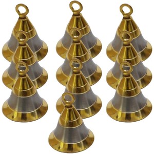 Handmade Vintage Style Brass Bell <b>Elephant</b> Camel Cow Decoration Lot of 10 Assorted Bells for Diwali Festivities - Product Image 5
