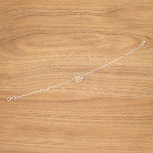 925 Sterling Silver Dainty Crystal <b>Bracelet</b> Natural Gemstone Wedding Jewelry White <b>Bracelet</b> Gift for Her - Product Image 1