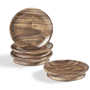 Acacia Wooden <b>Three</b> Different Design coaster Restaurant Party Decorative Use wood coaster Highest Quality for Selling - Product Image 6