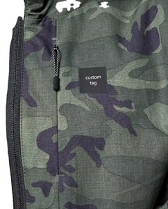 Chaqueta cortavientos reflectante de poliéster para hombre, cortavientos impermeable Retro Vintage personalizado, informal, caqui, liso, personalizado, 2023 - Product Image 2