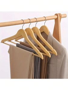 Modern Factory Retro Solid Wood Clothes Hanger for Wardrobe Bathroom Living Room-for Hotels and Supermarkets - Product Image 3