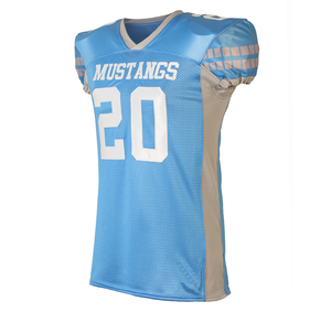 Uniforme de fútbol americano profesional, personalizado, color blanco liso - Product Image 4