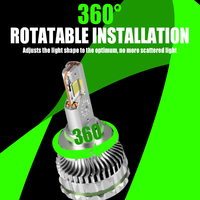 Nuevo Diseño de Fábrica, Faro LED para Auto de Alta Potencia 300w 50000lm, Bombilla LED H7 H11 H4 para Auto, Bombilla LED H4