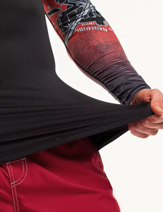 Impression numérique de qualité par sublimation MMA pour hommes Rash Guard Compression complète à manches longues pour hommes Rash Guard - Product Image 6