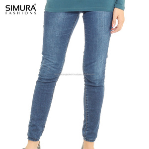 Best Low Waist Online Shopping Hot Female Stylish Skinny Design Garment Dyed Eco-Friendly <b>Denim</b> Stretchable Jeans Pant - Product Image 2