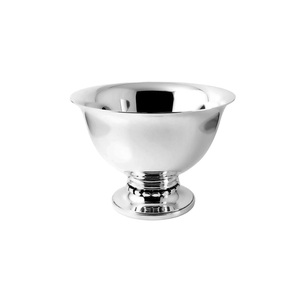 Cuenco de champán de acero plateado decorativo de mesa para catering, Enfriador de vino de forma redonda, uso ecológico para fiestas - Product Image 1