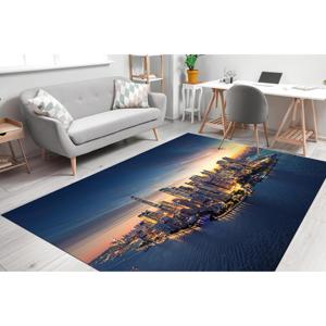 Tapis imprimé Cityscape : Décoration d'intérieur urbaine, facile à nettoyer, design vibrant, tapis en chenille - Product Image 1