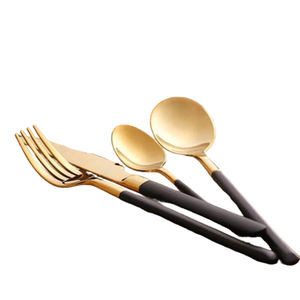 ชุดช้อนส้อมมีดสแตนเลสสีเงินพร้อมกระจกชุดเครื่องใช้บนโต๊ะอาหารดีไซน์มาตรฐานเหมาะสำหรับใช้ในร้านอาหาร - Product Image 6