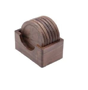 Al por mayor posavasos naturales madera y mármol cuadrado mármol y bambú piedra libre nogal posavasos redondo bambú mármol posavasos - Product Image 2