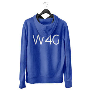 W4G personnalisé 100% coton tricoté solide polaire pull sweats à capuche hommes sérigraphie avant printemps porter anti-rides - Product Image 3