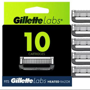 Repuestos de Cuchillas para Afeitar Gillette Labs para Hombre con Barra Exfoliante, Compatibles con las Afeitadoras Gillette Labs, 10 Cartuchos - Product Image 2