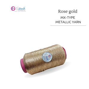 Haute ténacité 150D broderie Jari MX Type Polyester Jari avec Lurex S et ST Type métallisé or Rose MX Type fil métallique - Product Image 2