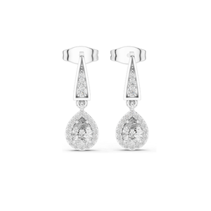 Pendientes de Diamantes de Laboratorio, 0.452 CT, Claridad VVS-VS EF, Oro de 18K, 14K, 10K y Plata 925, Oro Rosa, Amarillo y Blanco - Product Image 2