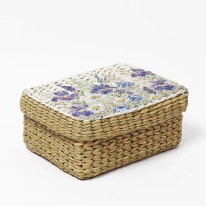 Caja Rectangular con Tapa Pintada, Caja de Almacenamiento Hecha a Mano, Ecológica, Decoración Natural para el Hogar, Venta al por Mayor desde Vietnam - Product Image 5