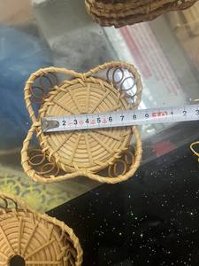 Wholesale Handmade Rattan Plate Natural <b>Wicker</b> <b>Round</b> Serving Tray Decorative Bread Fruit <b>Basket</b> - Product Image 4
