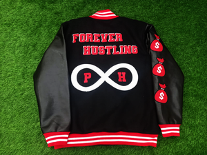 Patch de broderie en chenille personnalisé High Street Gucha Sports Letterman Vestes d'hiver pour hommes Manches en cuir Varsity en gros - Product Image 4