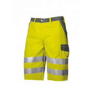 Pantalones cortos de trabajo de secado rápido de alta calidad para hombre, estilo de patrón sólido informal ignífugo hecho de lona - Product Image 1