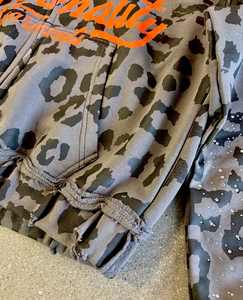 Survêtement zippé surdimensionné pour homme OEM personnalisé de haute qualité 100% 65% coton 35% polyester (polaire) 280 à 300 GSM - Product Image 4