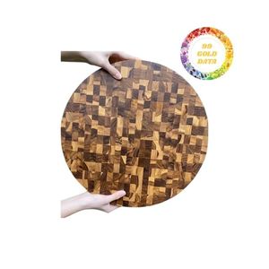 Tabla de cortar de madera clásica Bloque de cortar sólido extra grande Ideal para cocinar todos los días y servir con estilo - Product Image 4