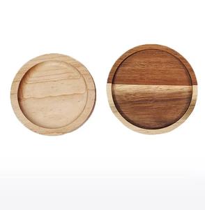 Posavasos Cuadrados de Madera de Nogal Rústicos Hechos a Mano, Decoración de Mesa Clásica Ecológica Contemporánea, 5 mm de Grosor, Pedido Mínimo de 2 Piezas - Product Image 1