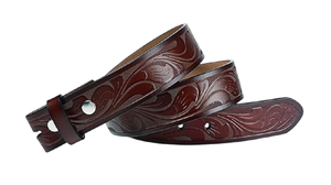 Hot Selling Customizable Genuine Leather <b>Belts</b> Western Style with Steel for Buckle Available <b>Cowboy</b> Formal Leather - Product Image 2