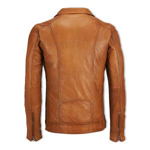 แจ็คเก็ตหนังคลาสสิกแฟชั่นฤดูหนาวอบอุ่นสุภาพบุรุษ - Product Image 5