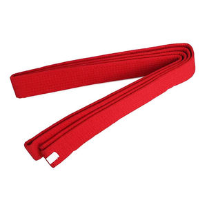 Ceinture d'arts martiaux légère de haute qualité en tissu polyester et coton respirant avec étiquette personnalisée Taekwondo Judo Karaté Unisexe - Product Image 1