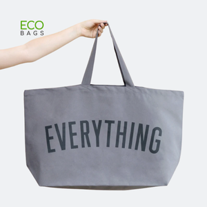 Vente en gros de sacs cabas en toile grande capacité personnalisés sacs à provisions à bandoulière en coton naturel mode style lettre impression plage voyage - Product Image 6