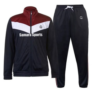 Ensemble 2 pièces d'entraînement de football personnalisé Survêtement Sportswear Ensembles de survêtements vierges personnalisés et ajustés pour adultes pour hommes - Product Image 3