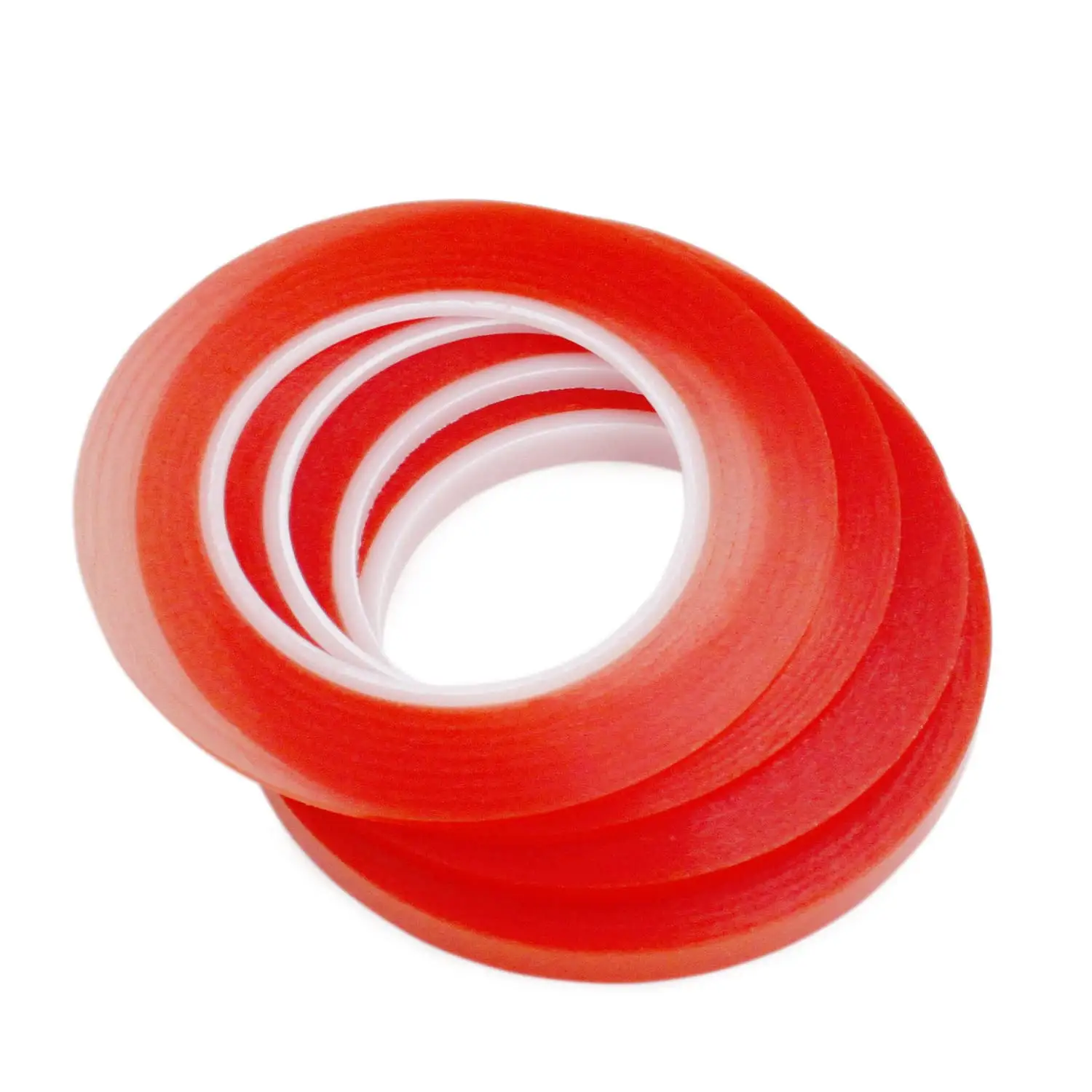 Clear Heavy Duty Strong Adhesive Wide Double Sided Acrylic Tape General Purpose Red Film PET Double Sided Tape