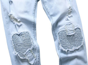 Jeans Rotos de Talle Grande para Hombre, Transpirables, Ecológicos, Hechos a Medida, Corte Recto, Ropa Casual de Calle - Product Image 3