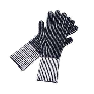 ถุงมือไหมพรมถักสำหรับผู้หญิงถุงมือขนสัตว์นุ่มลายทางแฟชั่นสำหรับฤดูหนาวกลางแจ้งสีสันสดใส - Product Image 3