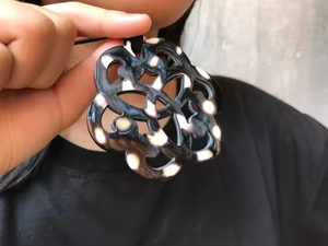 Collier en corne véritable de buffle de qualité naturelle de luxe Article fait à la main PAR CRESCENT CRAFTS - Product Image 4