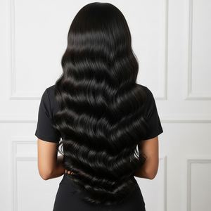Extensiones de Cabello Remy Indio de 22 Pulgadas, Suaves y Sedosas, con Doble Trama a Máquina para Peinado y Volumen - Product Image 4