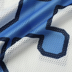 Maillot de football personnalisé à col en V, imprimé par sublimation, en mesh, avec nom/numéro, respirant, anti-humidité, 100% polyester, tailles adultes - Product Image 5