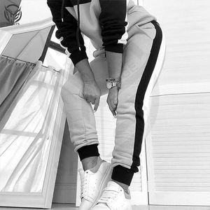 Conjunto de 2 piezas de chándal de algodón con logotipo personalizado, conjunto de pantalones de chándal y Sudadera con capucha, sudadera de entrenamiento para correr 2025 - Product Image 5