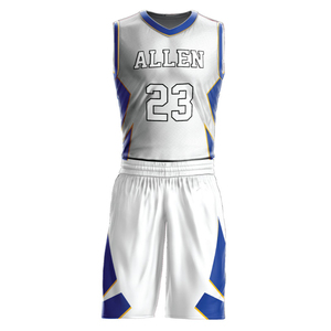 Custom Wholesale Design <b>Retro</b> Sublimation <b>Basketball</b> Uniform Team Competition <b>Basketball</b> Vests <b>Jersey</b> Set - Product Image 5