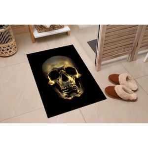 Golden <b>Skull</b> Rug, Loft Rug, <b>Skull</b> Rugs, Modern Rug, Salon <b>Decor</b> Rug,With Pile Soft Rug - Product Image 4