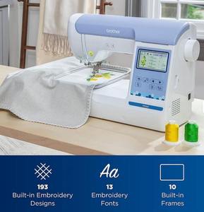 Machine à broder VIRTUE Brothers PE900 5" x 7" avec fils à broder et kit d'accessoires de luxe 250+ - Product Image 1