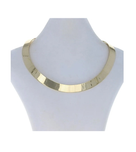 100% <b>Pure</b> Brass Necklace Fashionable Women's Wear Jewelry Latest Choker Necklace High Quality for Sale - Product Image 6